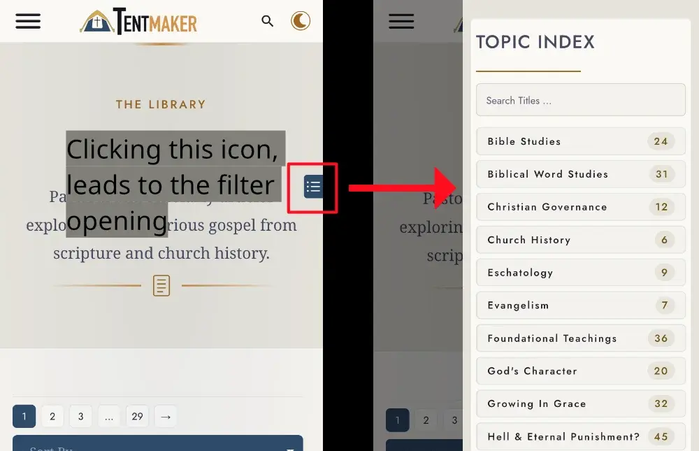On Mobile Filter Opening For Website Image